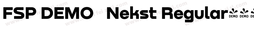 FSP DEMO   Nekst Regular字体转换